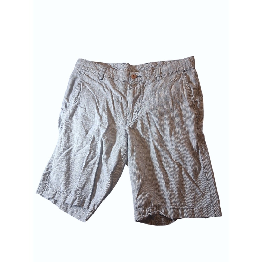 Tommy Bahama Shorts Men's 33‎ Seersucker Plaid Linen Blend Paradise Nation